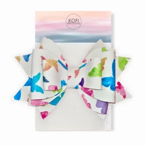 Abstract Butterfly Hair Bow