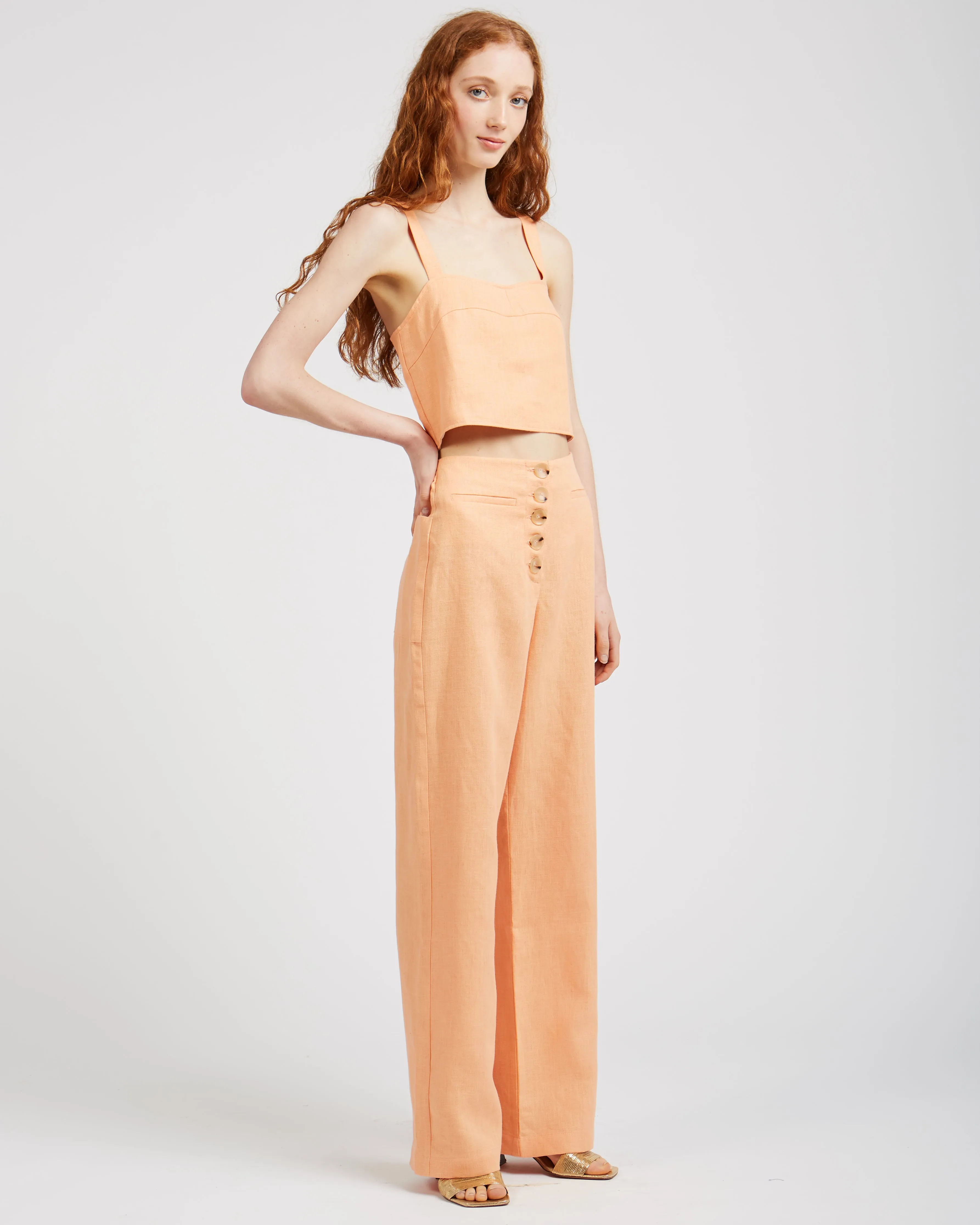 Adeline pants in light peach