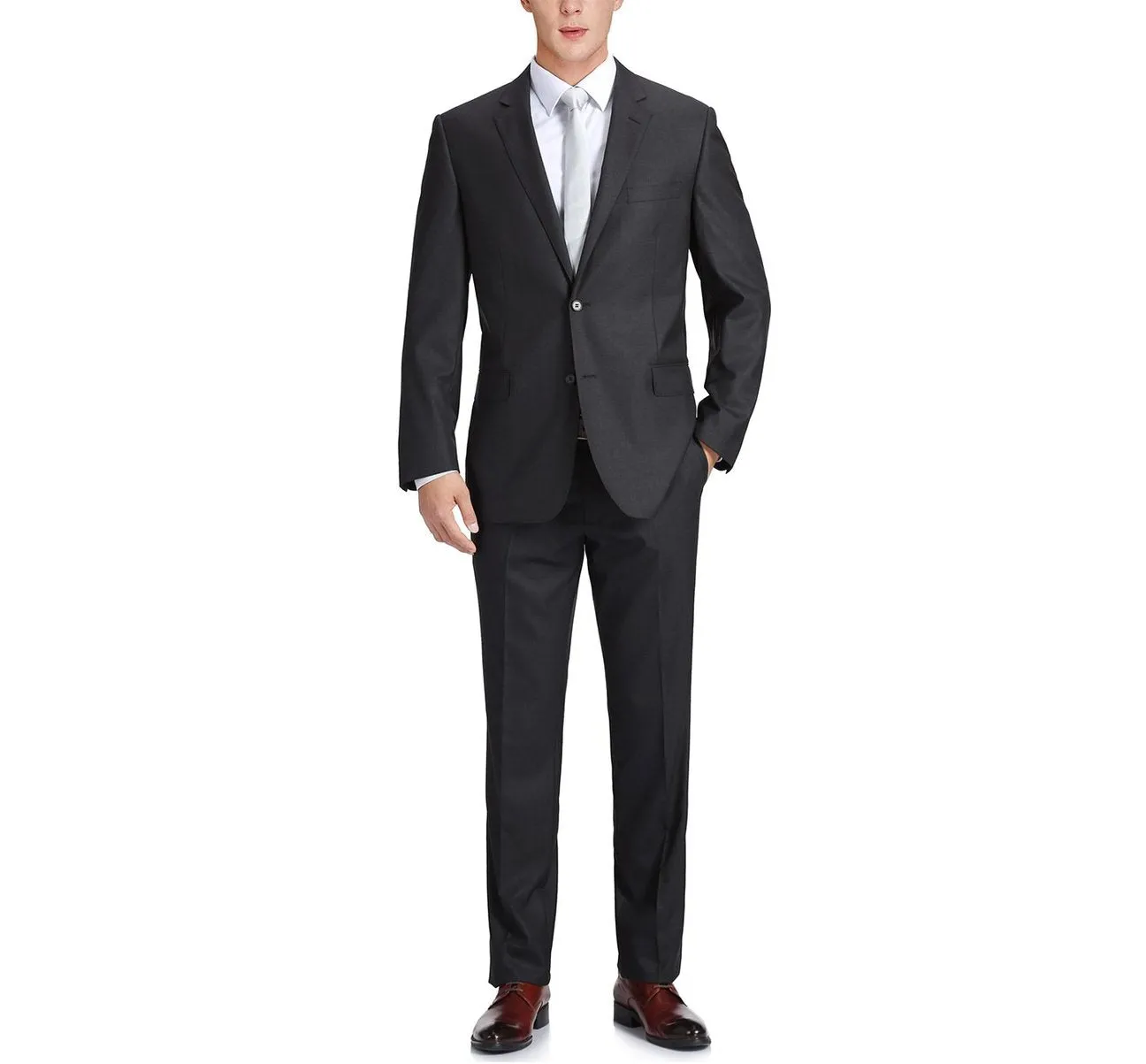 Alessandro Vitello by Renoir 2-Button Classic Fit Notch Lapel Wool Suit 555-3