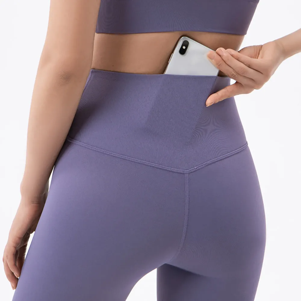 ANYCHIC Leggings Bronze Tights Sports Fitness Pants Push Up High Waist Hip Lifting For Women