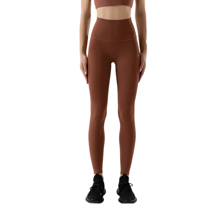 ANYCHIC Leggings Bronze Tights Sports Fitness Pants Push Up High Waist Hip Lifting For Women