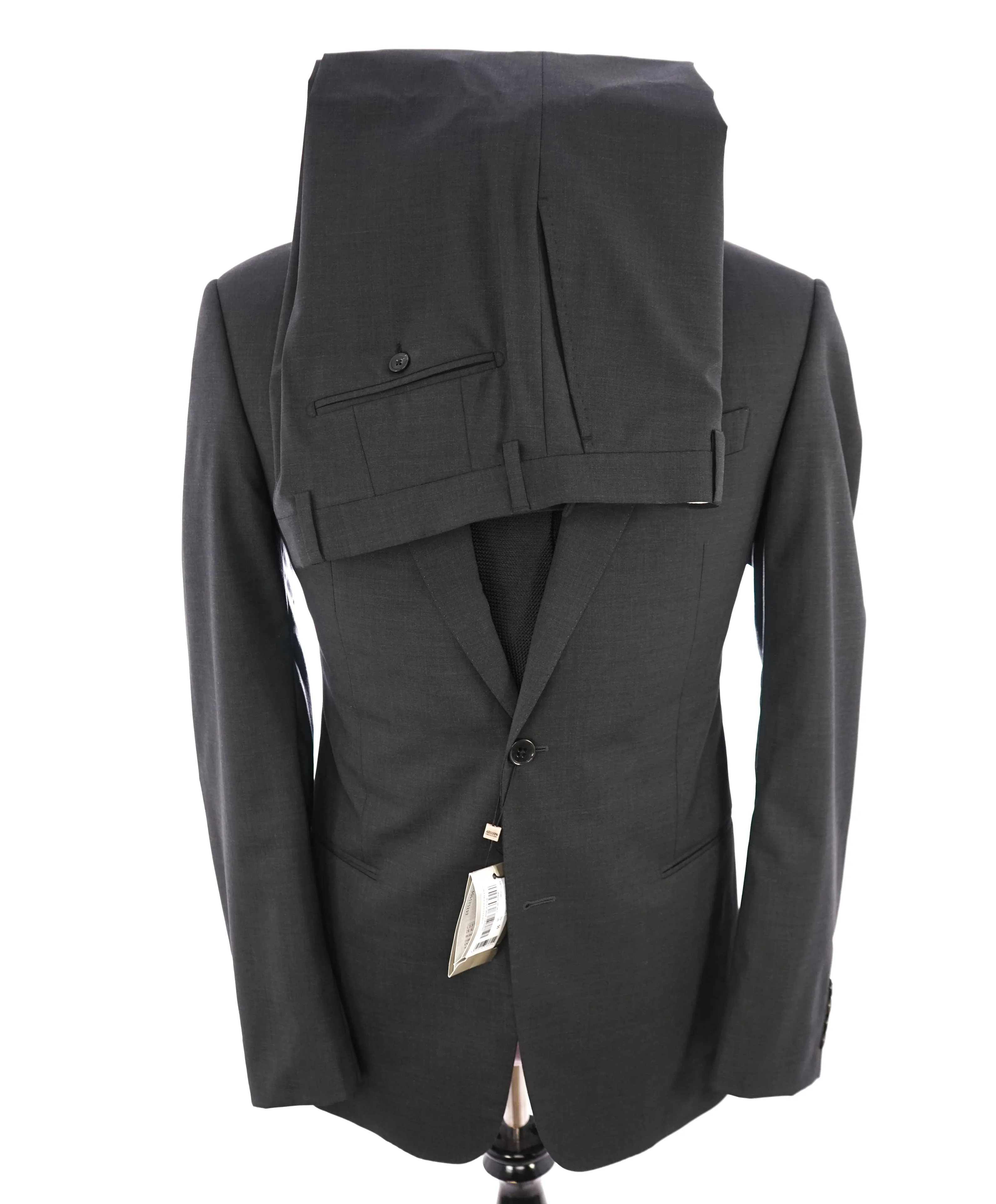 ARMANI COLLEZIONI -  "G Line" Classic Gray Charcoal Notch Lapel Suit - 40R