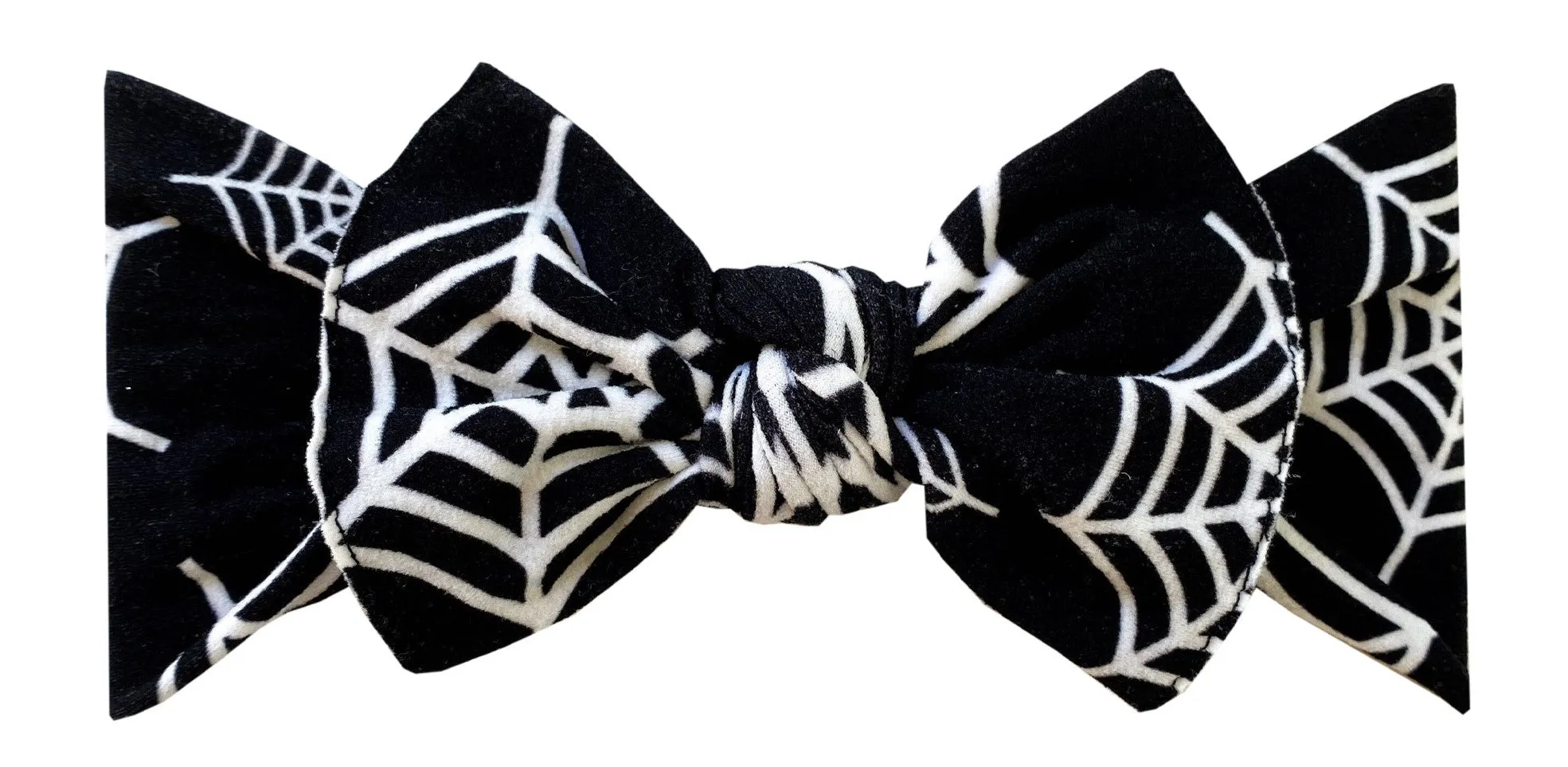 Baby Bling Web Printed Knot Headband
