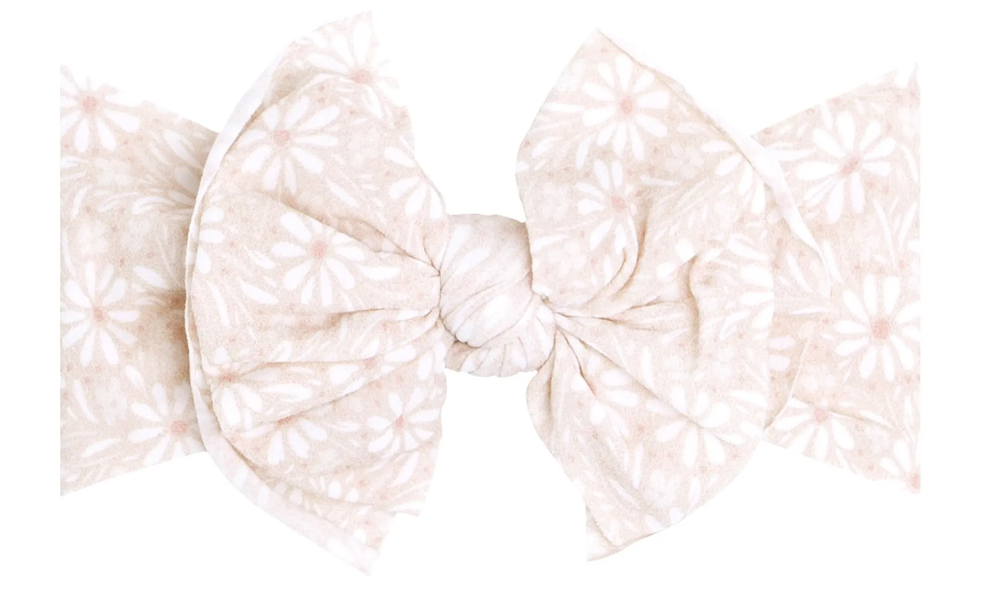 Baby Bling White Daisy Printed FAB-BOW-LOUS