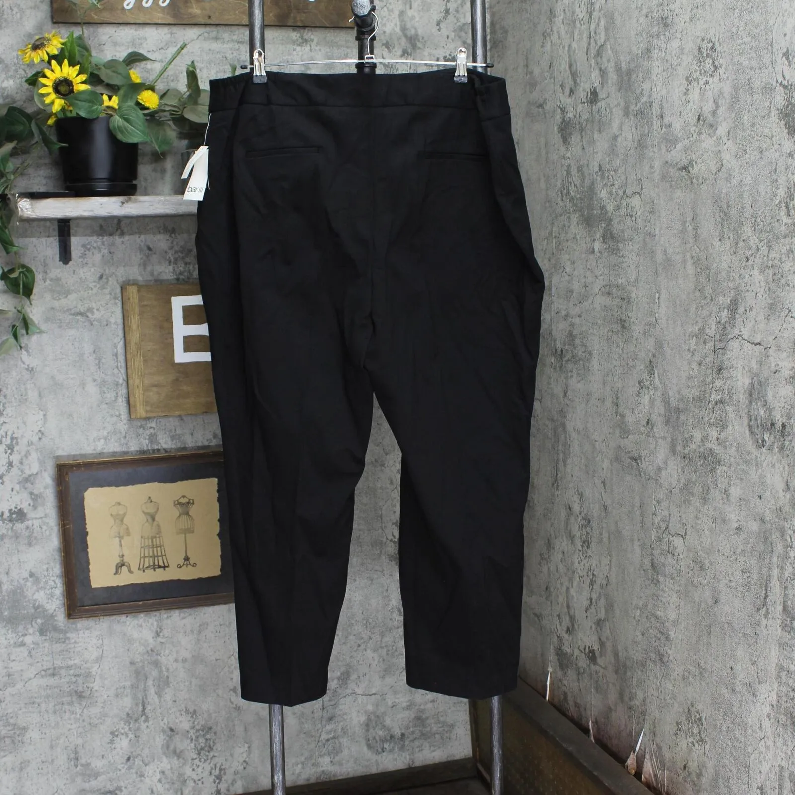 Bar III Womens Plus Size Compression Straight-Leg Ankle Pants 10859615