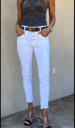 Bevy Flog - Aviv Pant in White