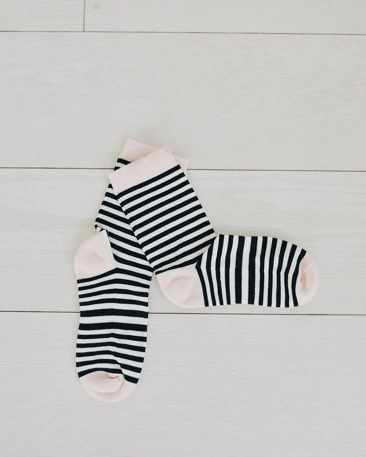 Black Classic Stripe Crew