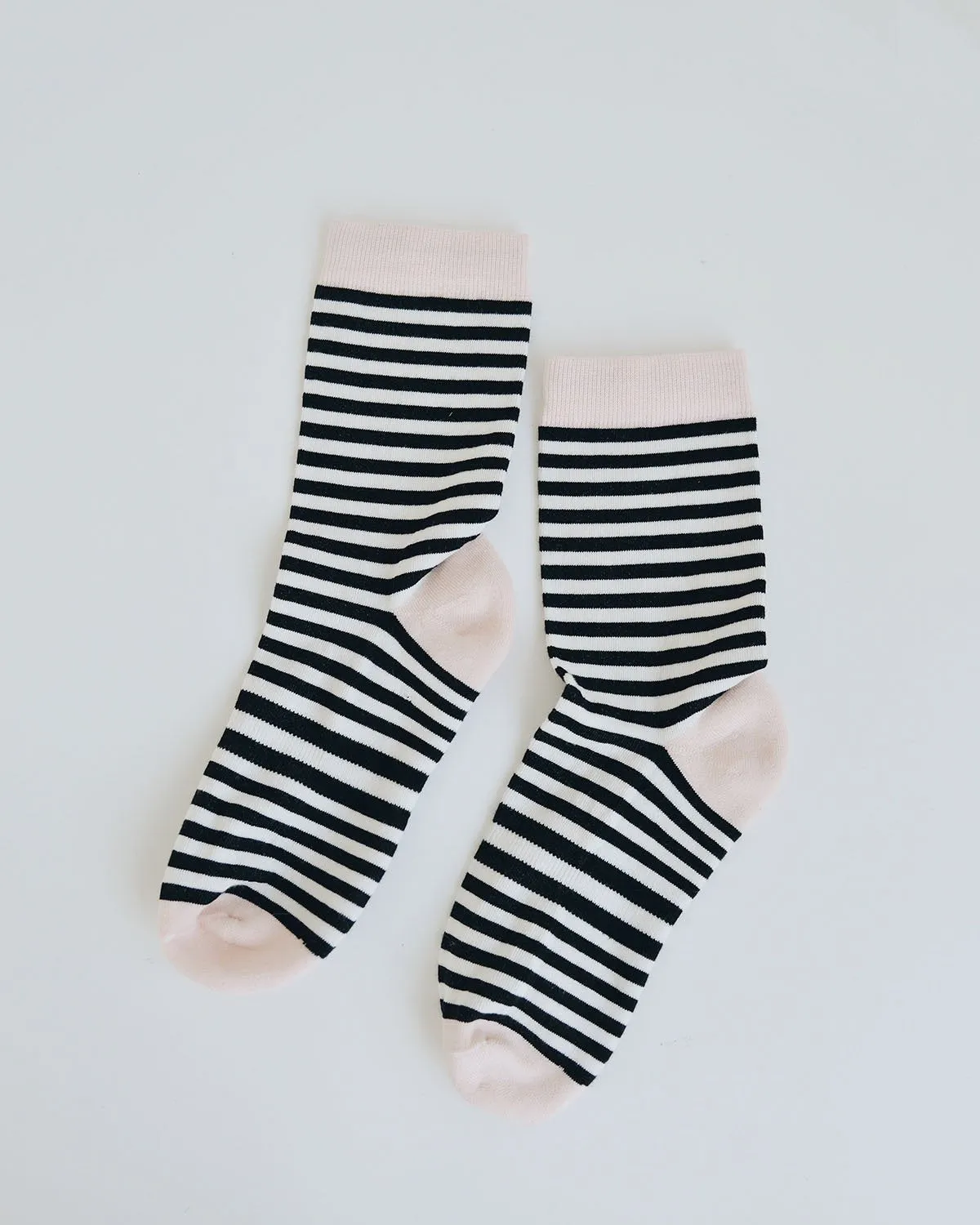 Black Classic Stripe Crew