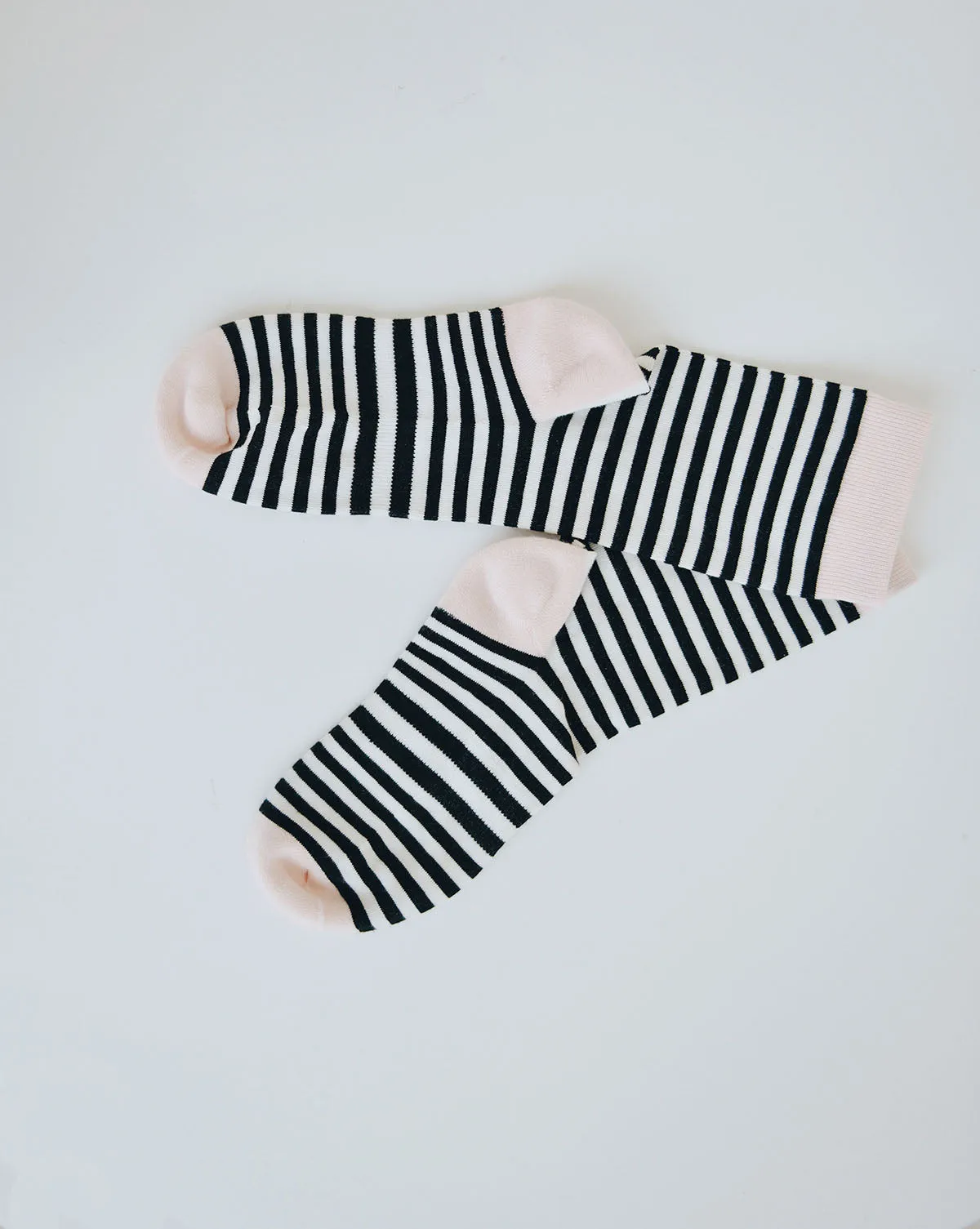 Black Classic Stripe Crew