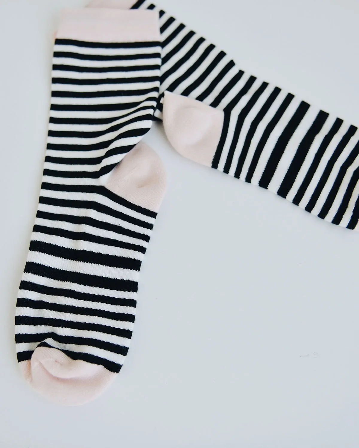 Black Classic Stripe Crew