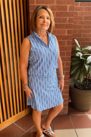 Blue Zip up Top by Lulu B