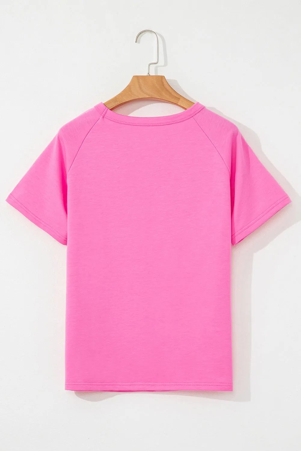Bonbon Striped Patch Front Casual Tee