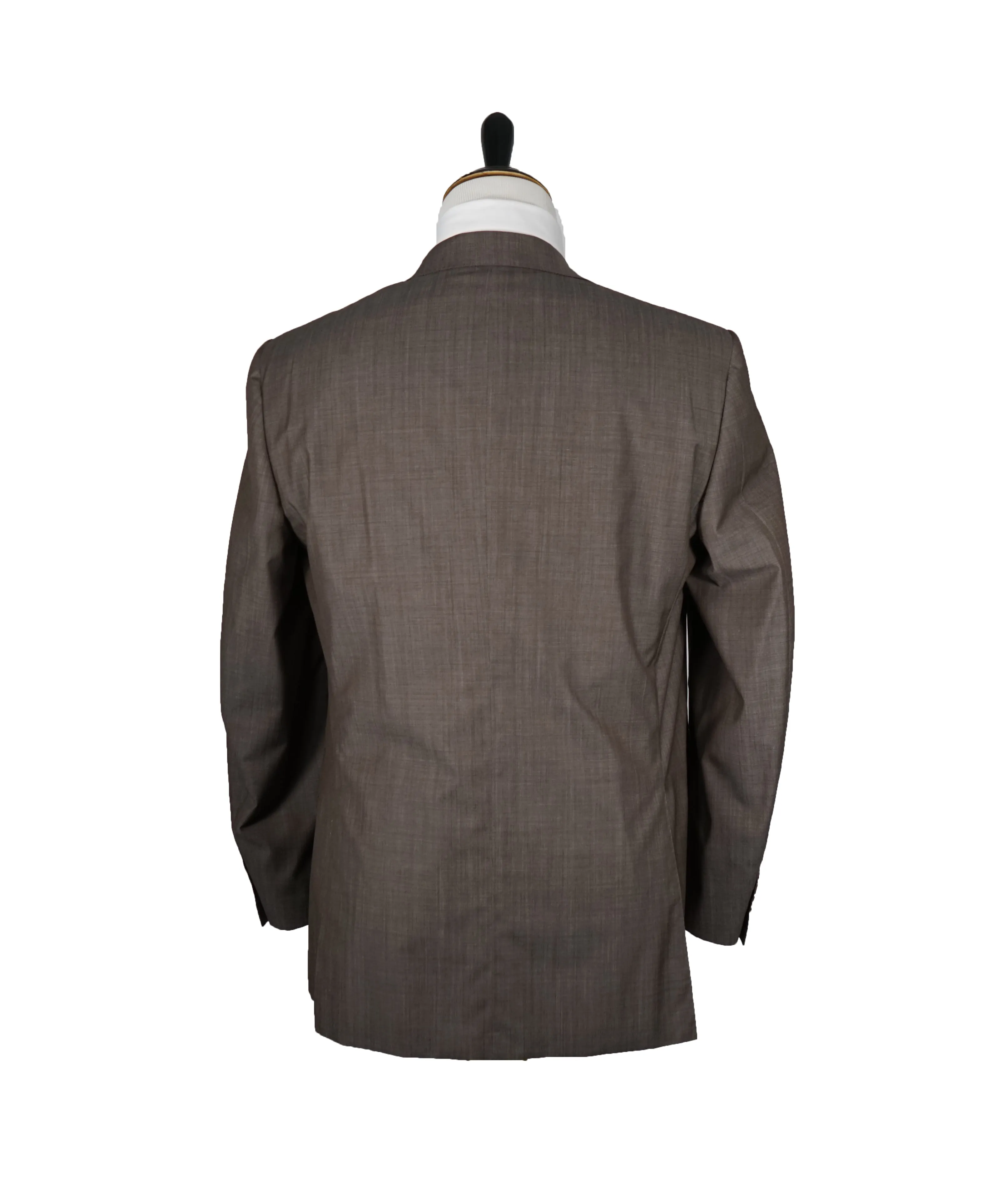 CANALI - Travel Collection Brown Birdseye Suit Partially Lined - 44R