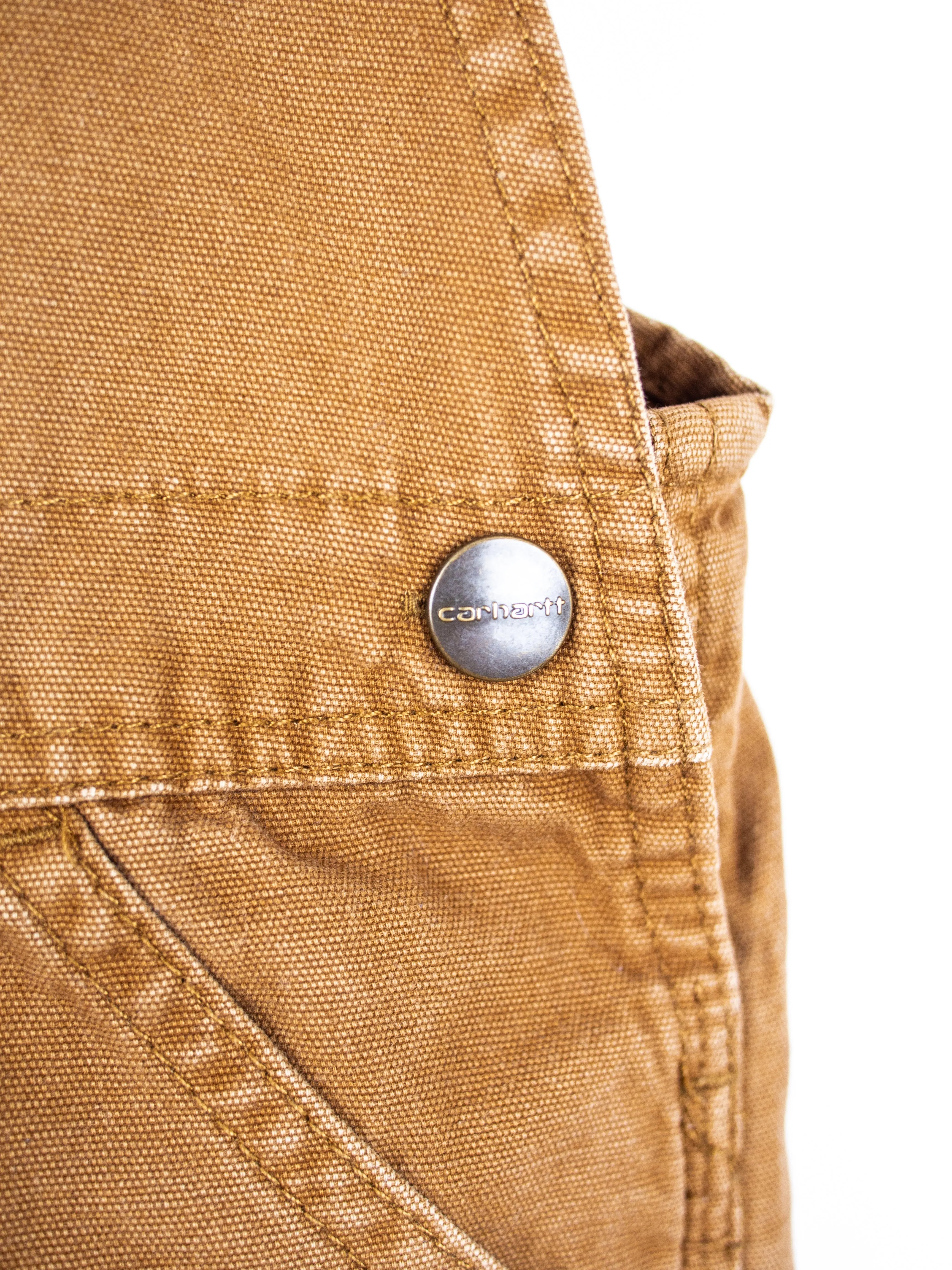 Carhartt Brown Dungaree Shorties - Age 3T