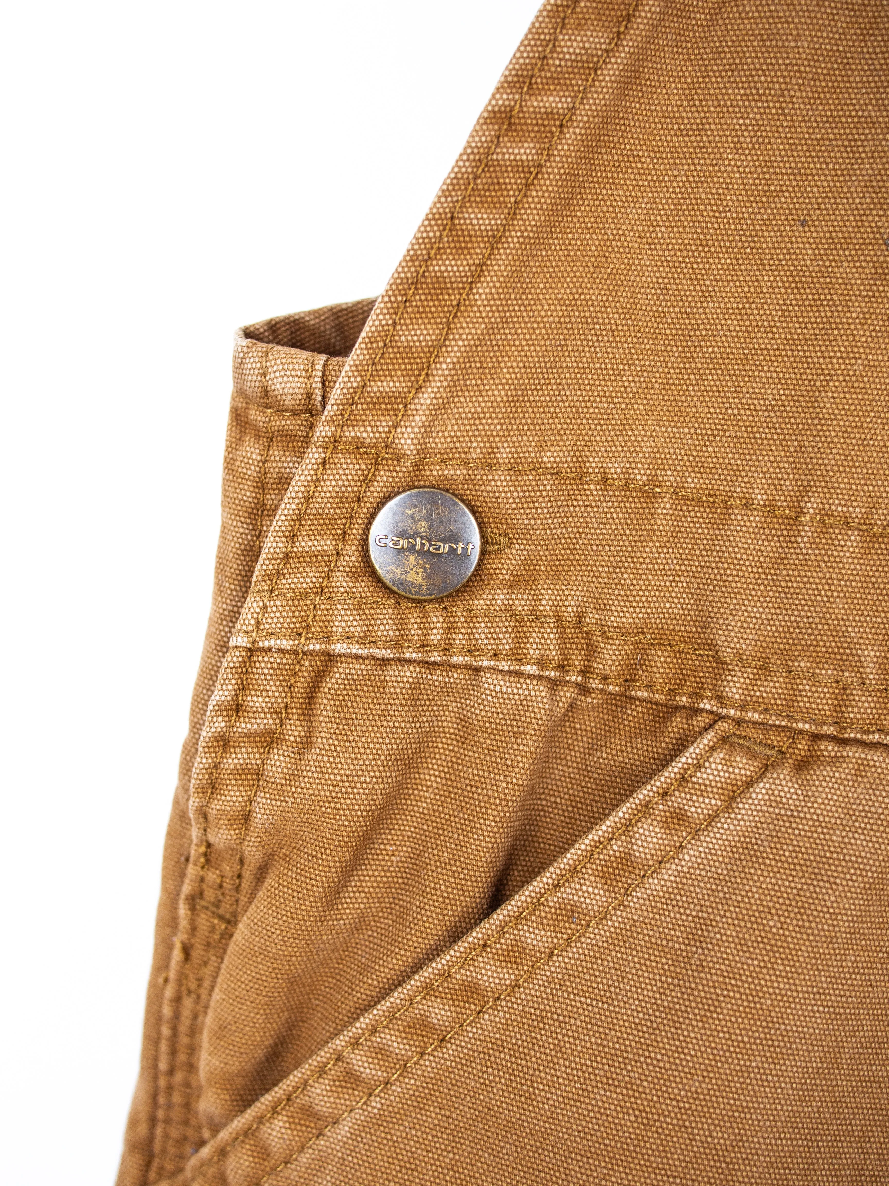 Carhartt Brown Dungaree Shorties - Age 3T