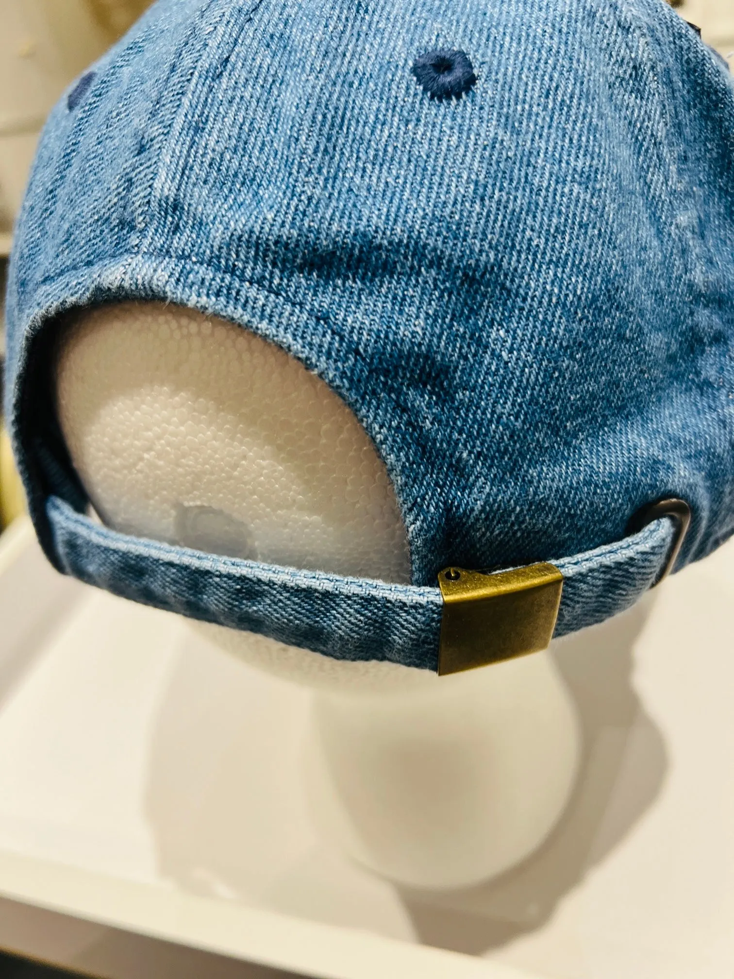 {CC1} Designer Inspired Dad Hat - Medium Blue Denim