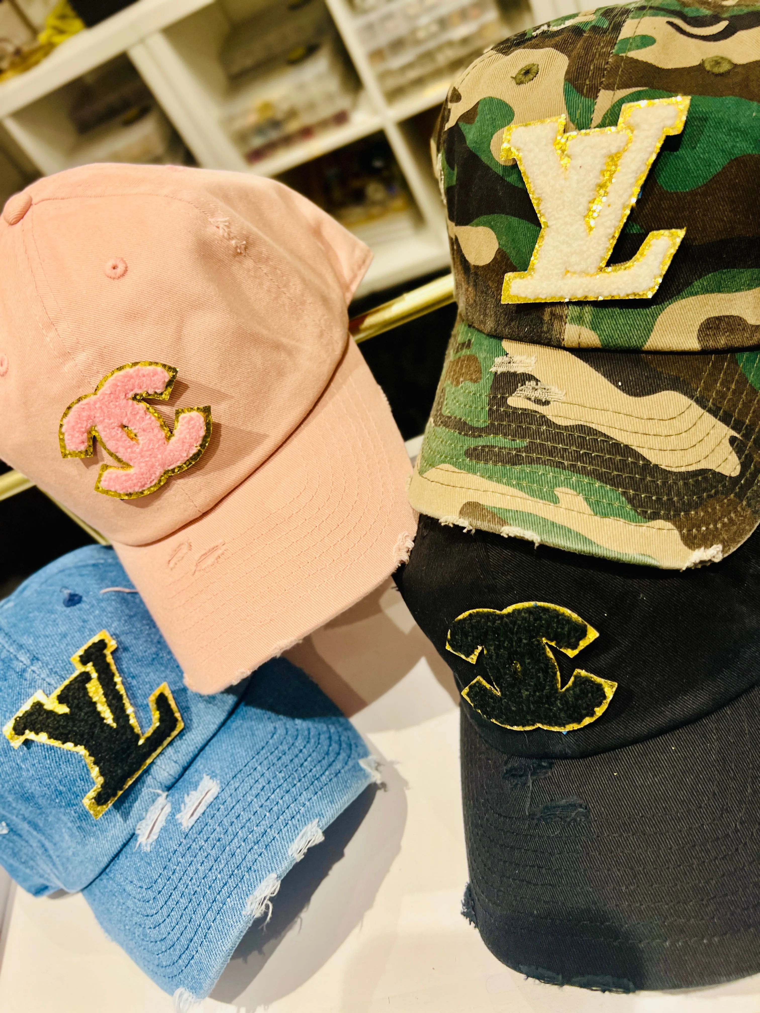 {CC2} Designer Inspired Dad Hat - Medium Blue Denim