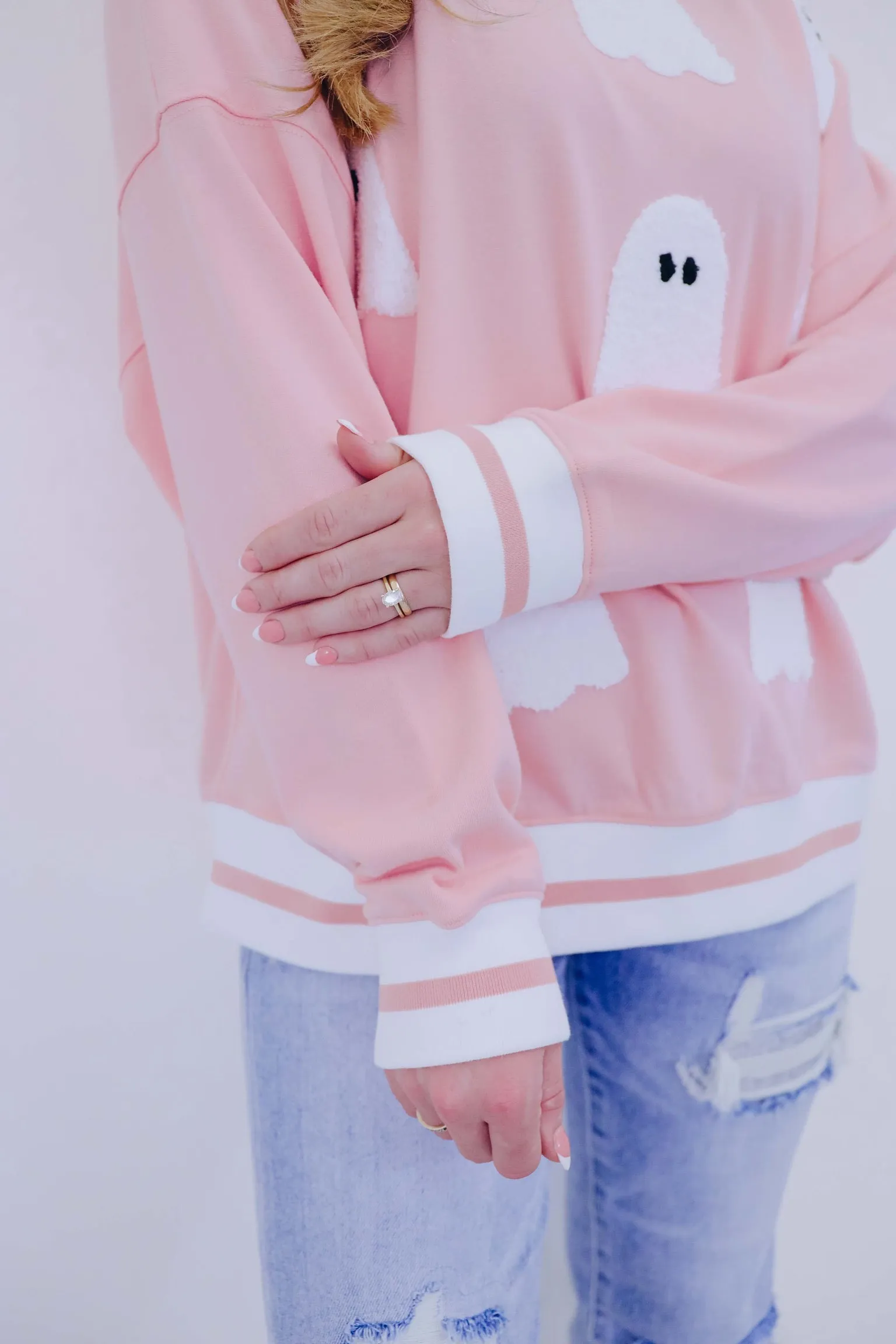 Chenille Ghost Patch Sweatshirt