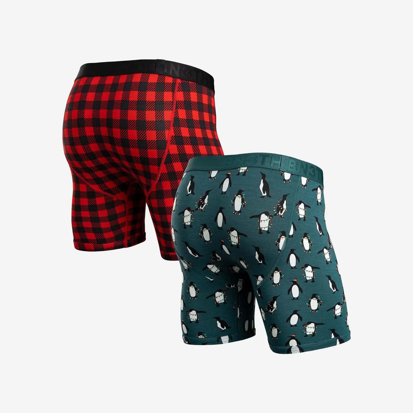 Classic 2 Pack Boxer Brief - Buffalo Check/Penguins