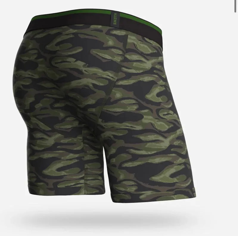 Classic Cut 6.5” Watercolour Camo-Green Print Underwear