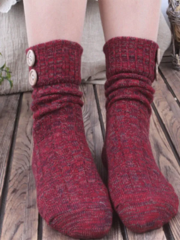Clearance - Mori girl cute button socks