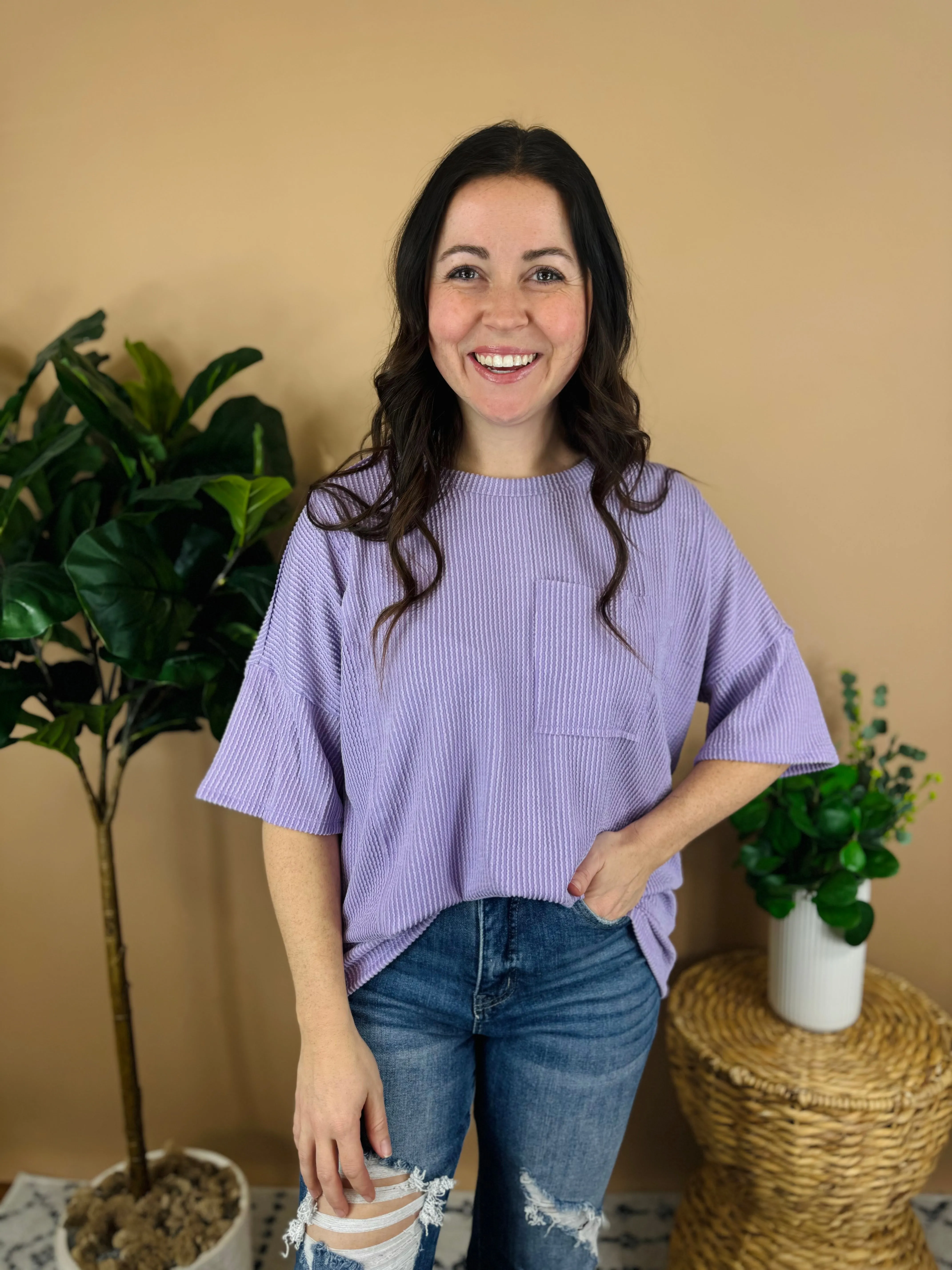 Crashing Into You Pocket Top