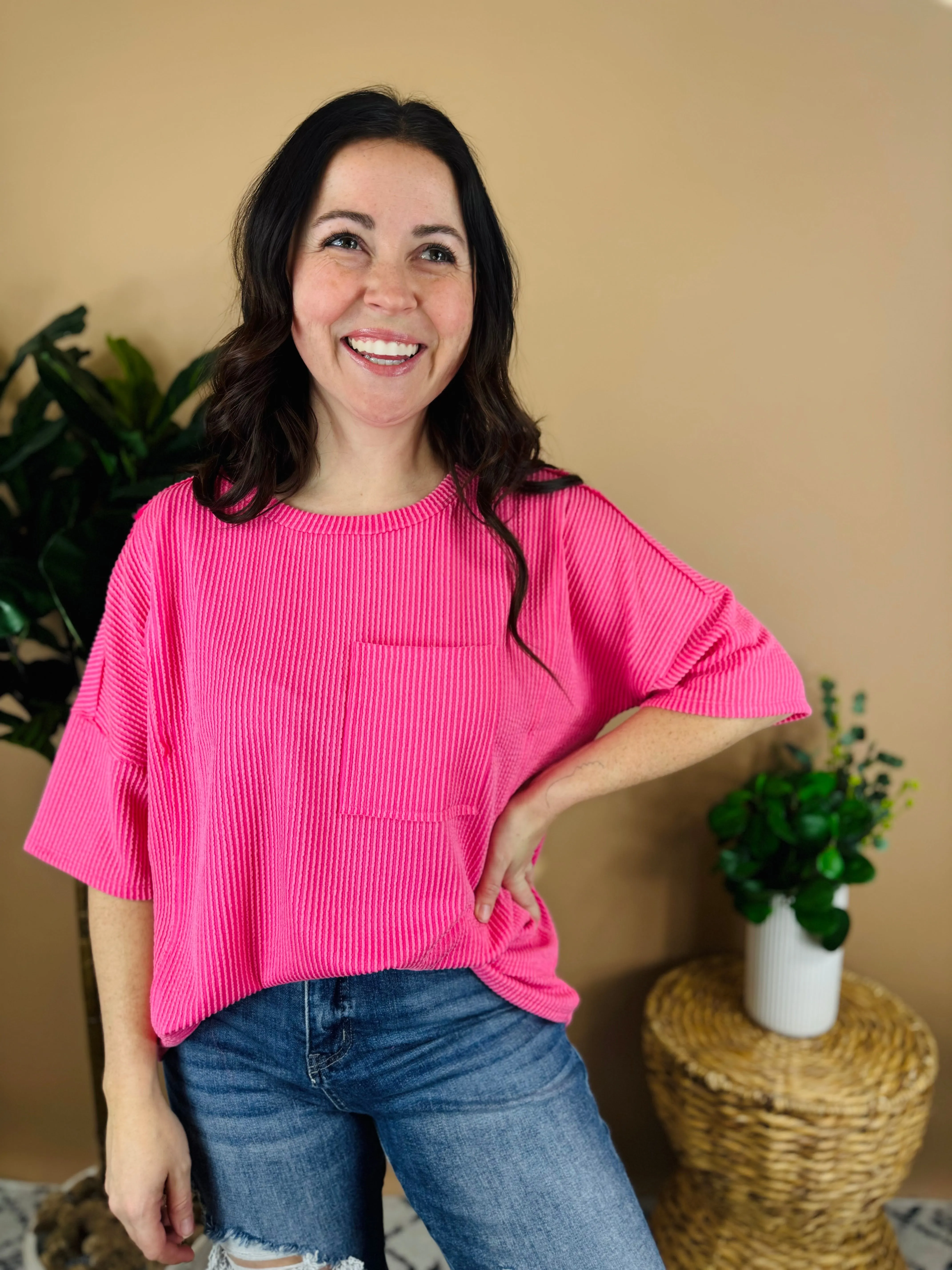 Crashing Into You Pocket Top