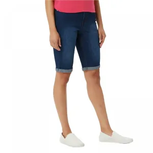 Denim & Co. Womens 5-Pocket Cuffed Bermuda Shorts