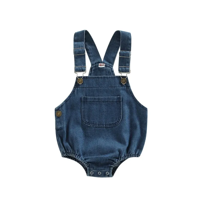 Denim Romper Overalls