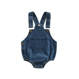 Denim Romper Overalls