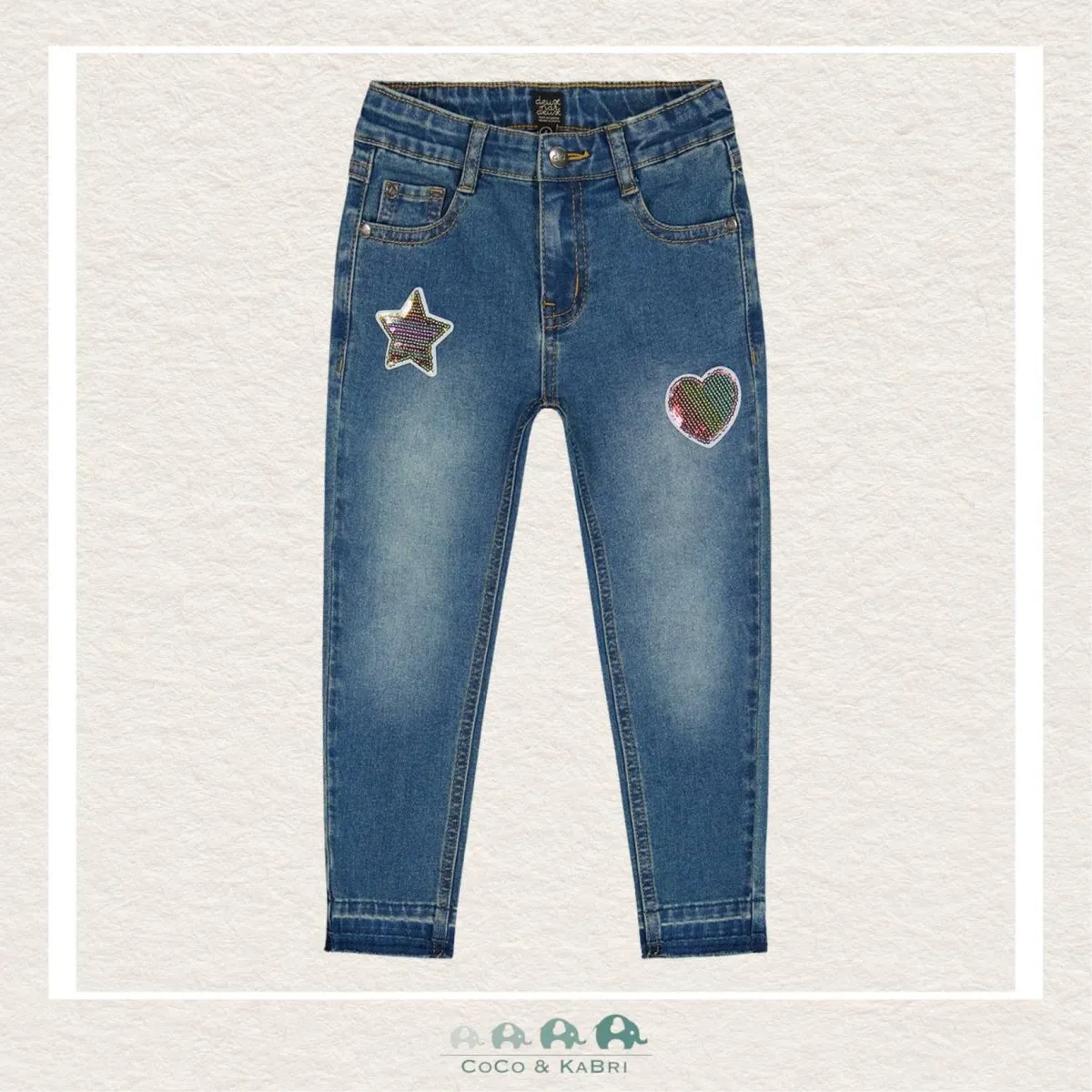 Deux Par Deux: Jeans With Embroidery Patch