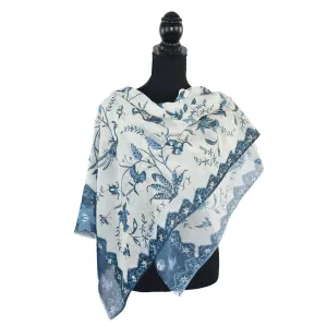 Dupatta Designs Mikado Embroidered Bird Scarf