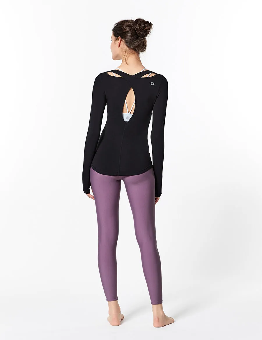 easyoga LA-VEDA Spiry Long Sleeve3 - L1 Black