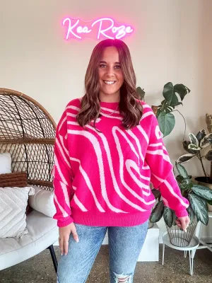 EYES ON ME SWEATER-PINK