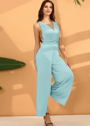 Fashion Solid Color Multi-wear French Wide-leg Pants