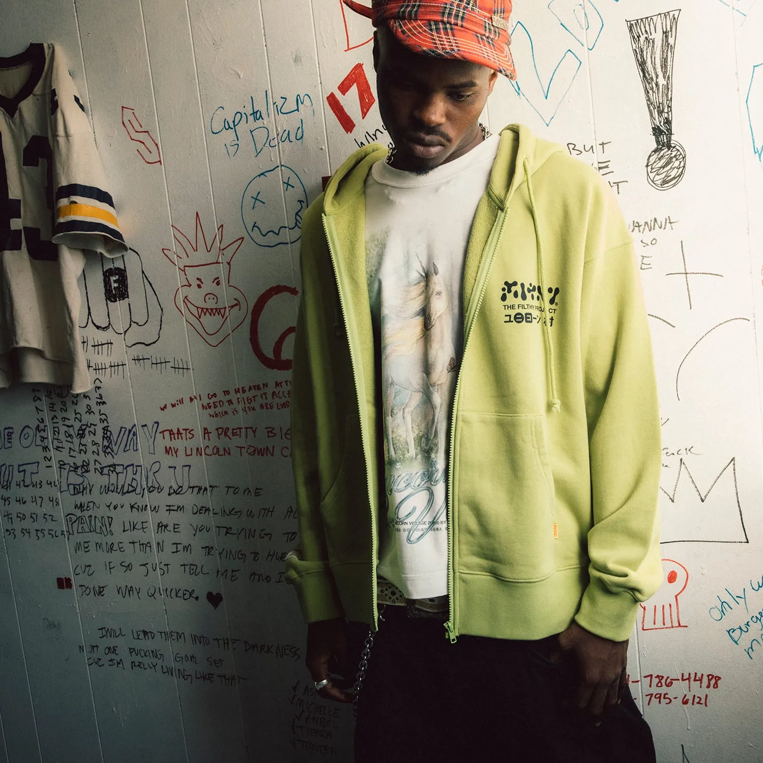 filthy® x Unicorn Village Zip-Up (Lime)