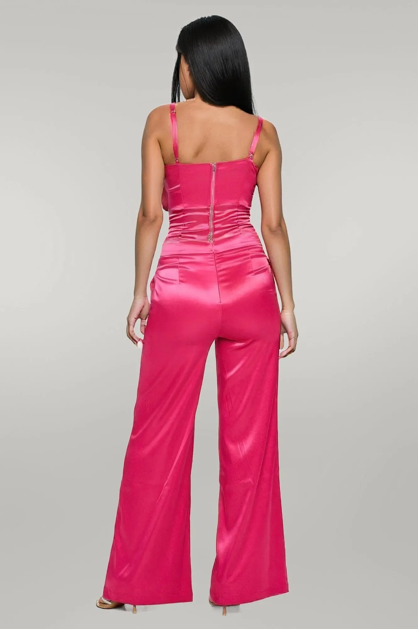 Flower Crop Top & Pant Set