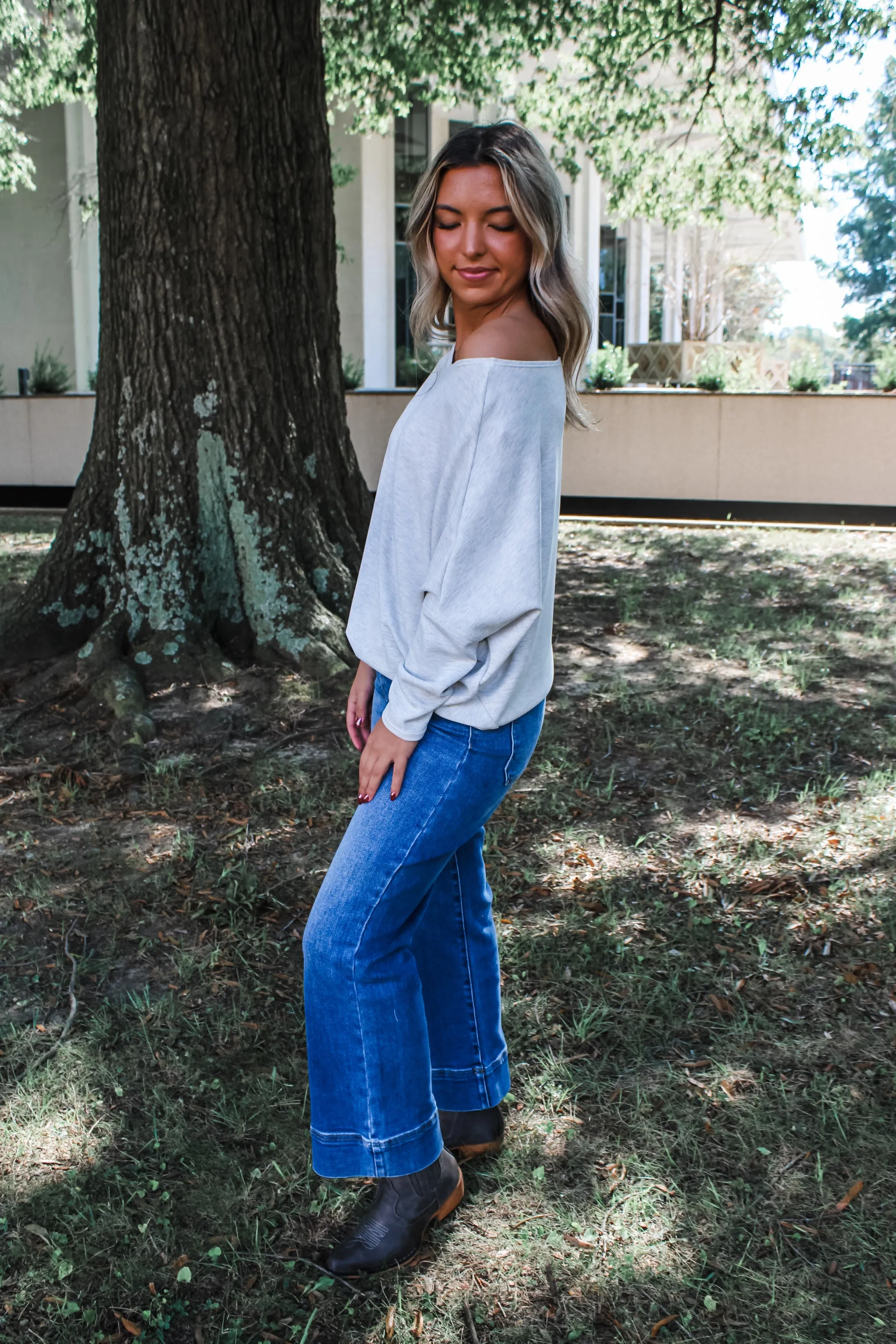 Gaia Scuba Dolman • Heather Grey