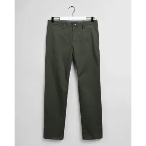 Gant Regular Twill Chinos Green
