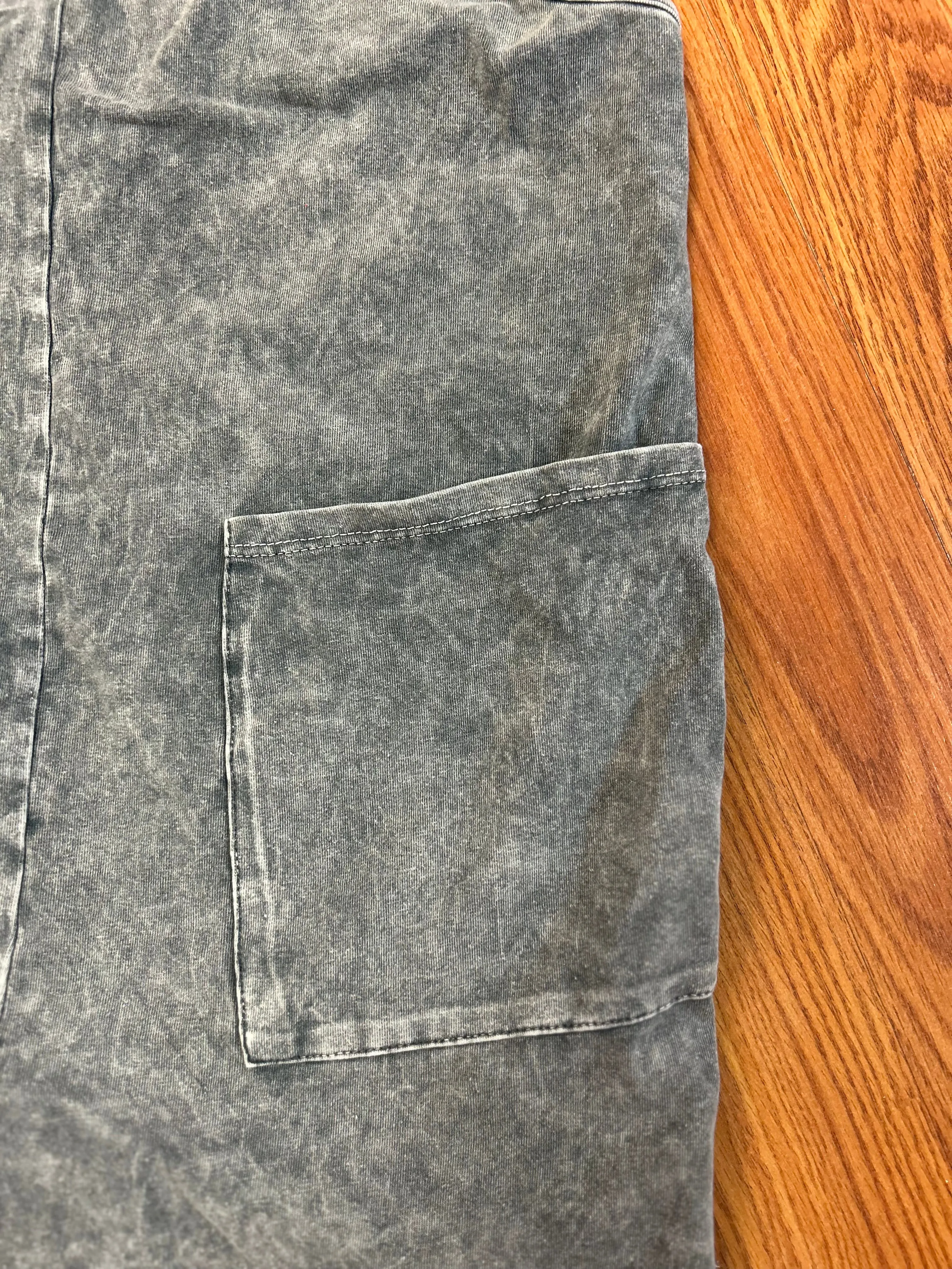 GG Girls Mineral Washed Overall Romper