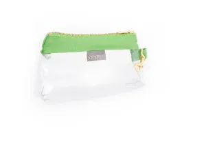 Green CLEAR Bag  - Classic Canvas Trim