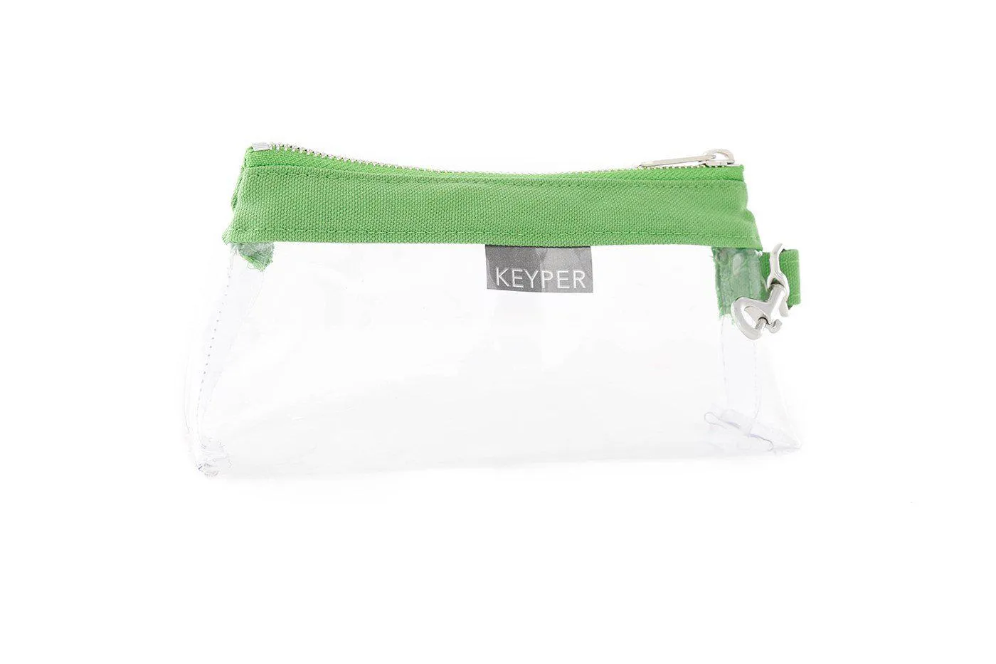 Green CLEAR Bag  - Classic Canvas Trim