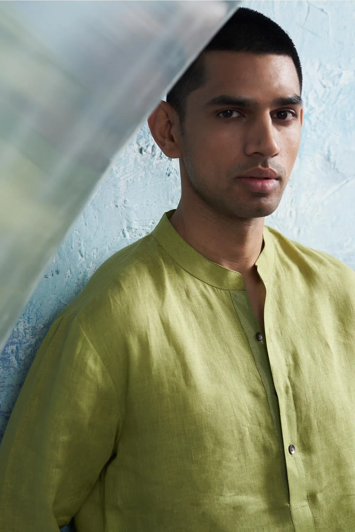 Green Straight Kurta & Pants