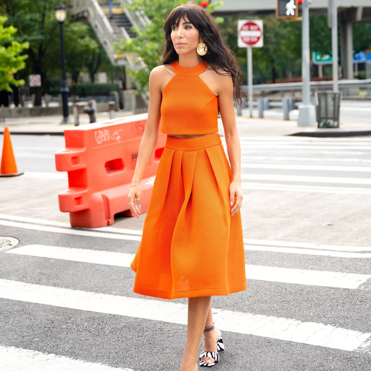 Halter Top in Orange