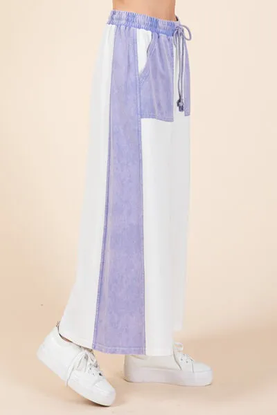 Hazel Blues® |  Mittoshop Color Block Wide Leg  Pants