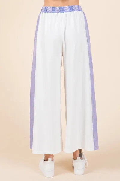 Hazel Blues® |  Mittoshop Color Block Wide Leg  Pants