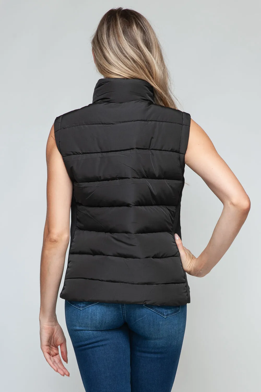 Hazel Blues® |  Snobbish Zip Up Turtleneck Vest with Pockets