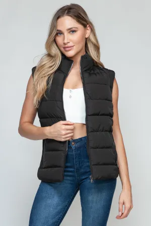 Hazel Blues® |  Snobbish Zip Up Turtleneck Vest with Pockets