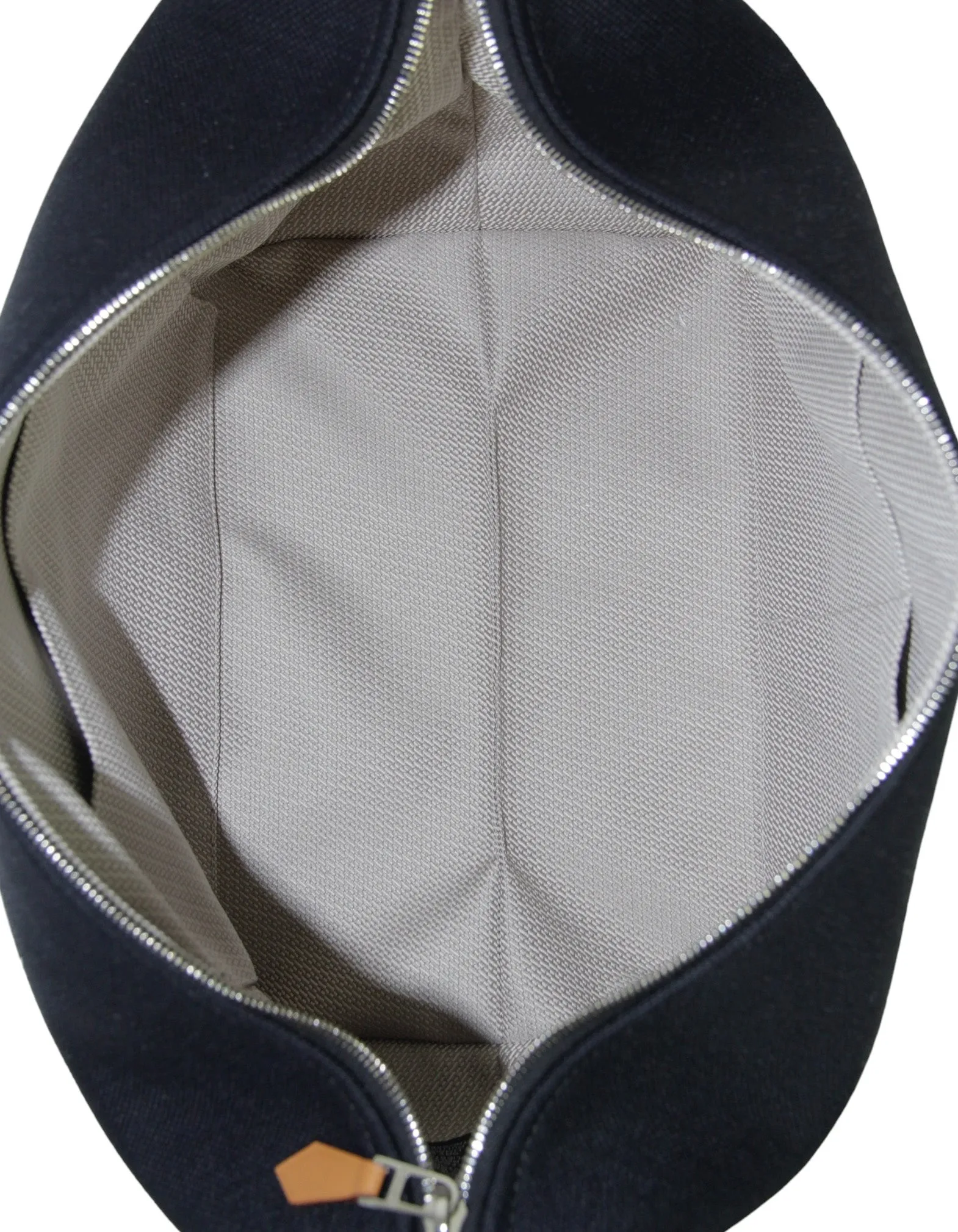 Hermes Navy Canvas Bride-A-Brac Pouch Bag