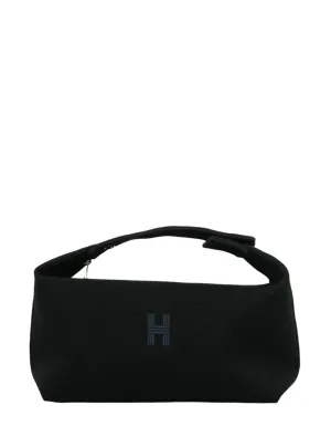 Hermes Navy Canvas Bride-A-Brac Pouch Bag